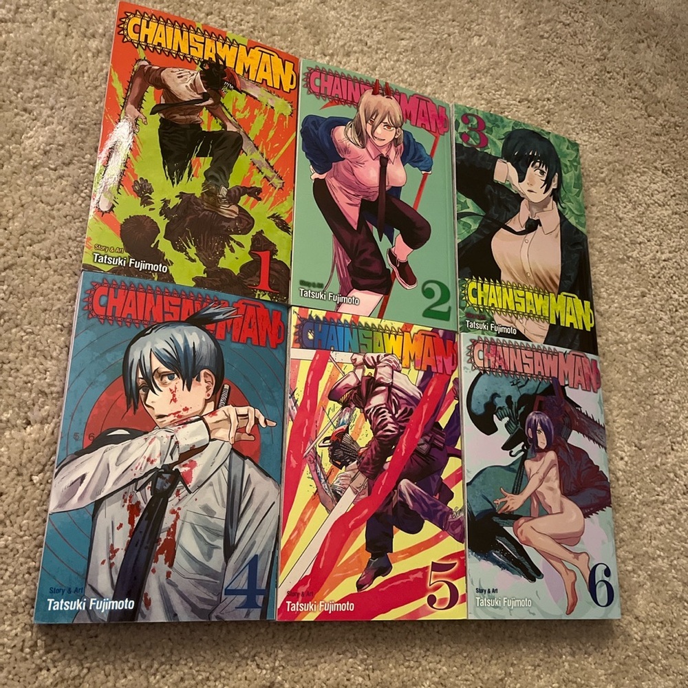 Chainsaw Man manga volumes 1-6